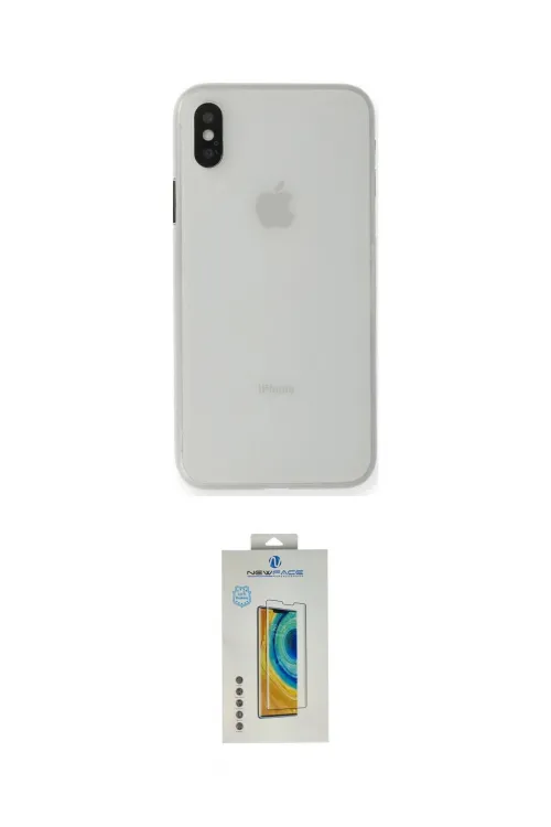 ieg™ iPhone XS Max Kılıf Yadigar Yansıma Serisi - Siyah Polymer Nano Ekran Koruyucu