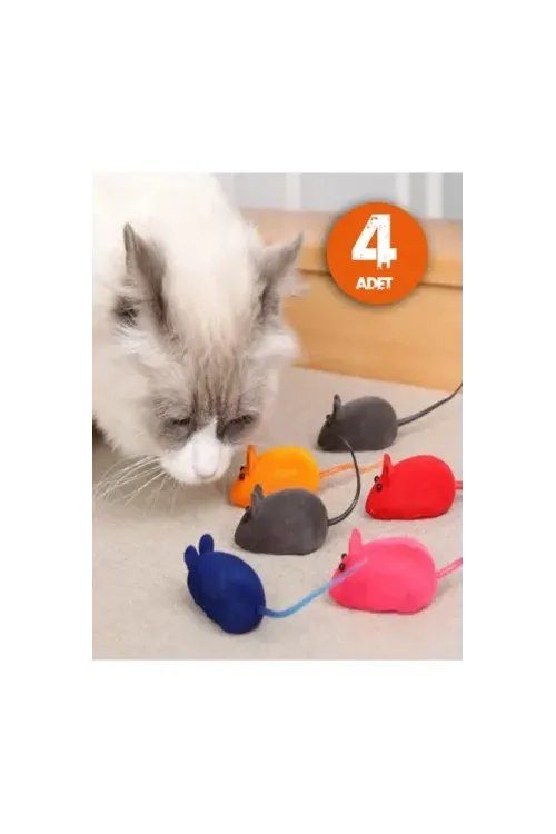 Kedi Eğitim Oyun Faresi 4 Adet