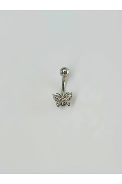 IEG - Kelebek Detaylı Göbek Piercing