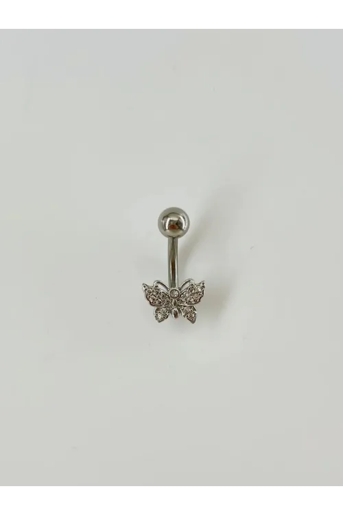 IEG - Kelebek Detaylı Göbek Piercing