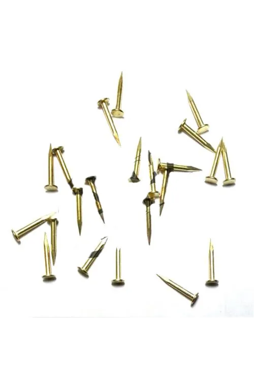 Klips, Menteşe, Ayağı Çivisi 9mm Çelik - Sarı 10gr