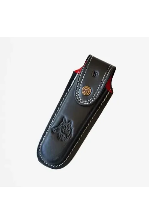 ieg™ Kurt Figürlü Hakiki Deri Çakı Kılıfı No:2, 12 x 4 cm - Kemerlikli