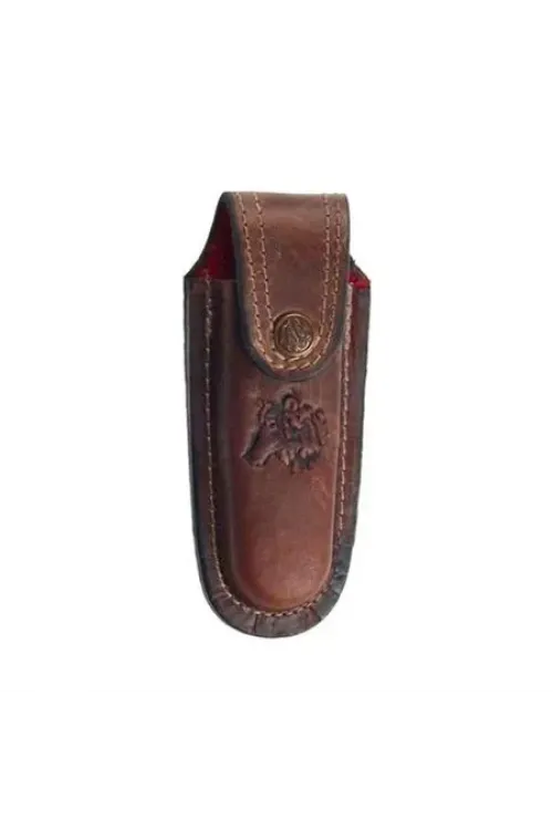 ieg™ Kurt Figürlü Hakiki Deri Çakı Kılıfı No:5, 16 x 5 cm - Kemerlikli