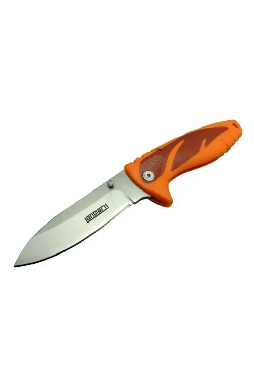 ieg™ Lanmark FX 11 Turuncu Kamp Çakı 20 cm - Kauçuk Sap, Manuel Açılma