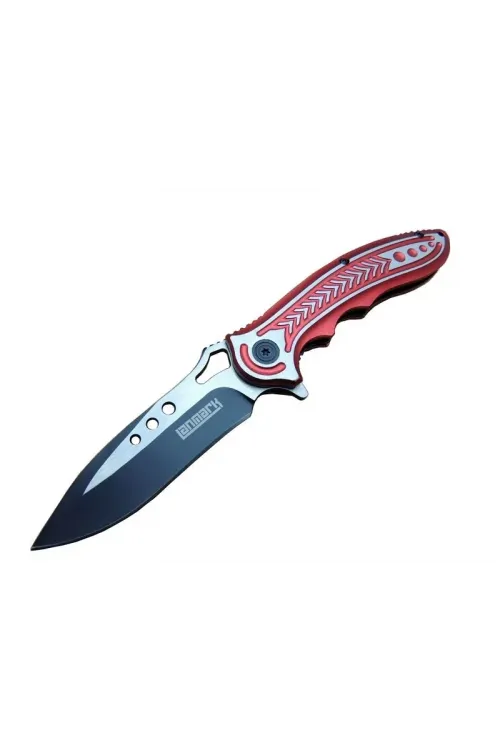 ieg™ Lanmark RD T60A Kamp Çakı 20 cm - Kırmızı Sap, Otomatik, Kemerlikli