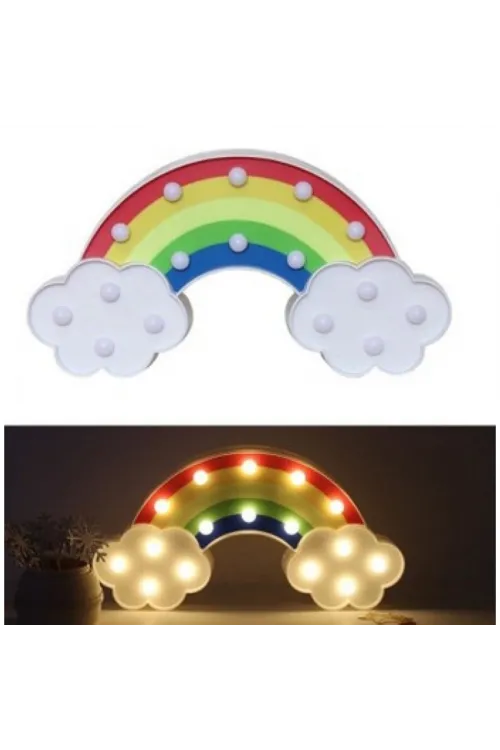Led Işıklı Gökkuşağı Gece Lambası