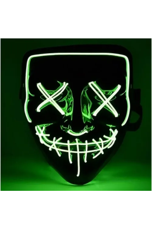 LED Işıklı Yeşil Maske