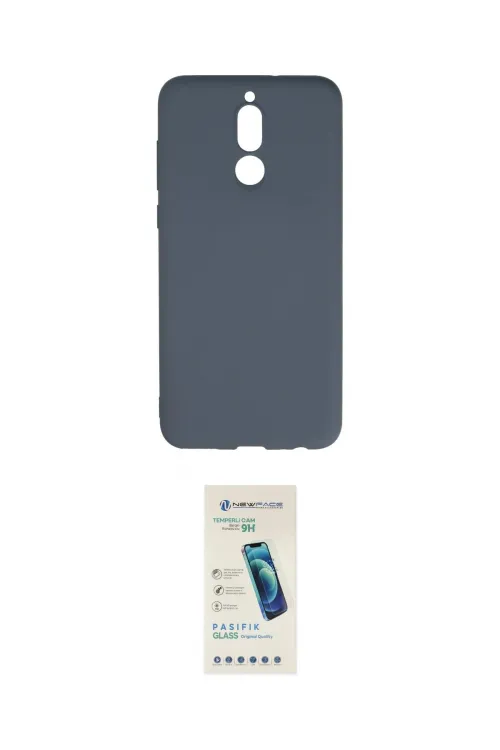 ieg™ Mate 10 Lite Kılıf Ahenk Serisi - Şeffaf Pasifik Cam Ekran Koruyucu