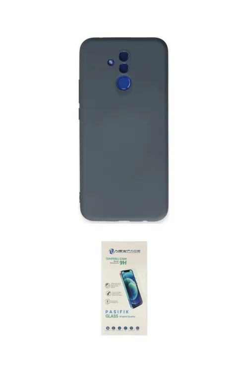 ieg™ Mate 20 Lite Kılıf Ahenk Serisi - Şeffaf Pasifik Cam Ekran Koruyucu