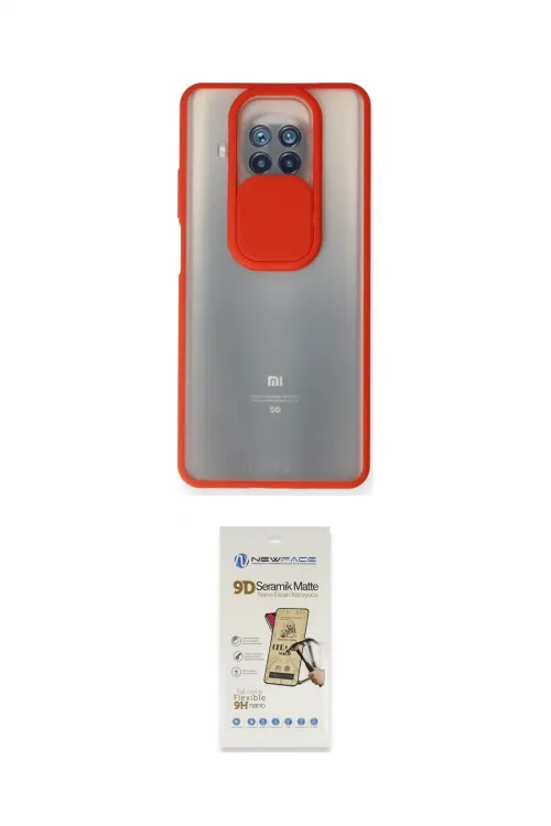 ieg™ Mi 10T Lite Kılıf Vadi Çizgi - Siyah Mat Seramik Nano Ekran Koruyucu