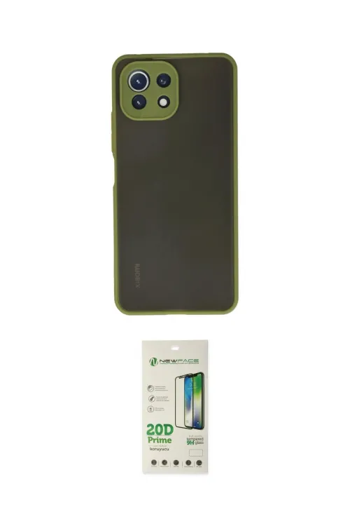 ieg™ Mİ 11 Lite Kılıf Ahenk Çizgi Serisi - Siyah 20D Premium Cam Ekran Koruyucu