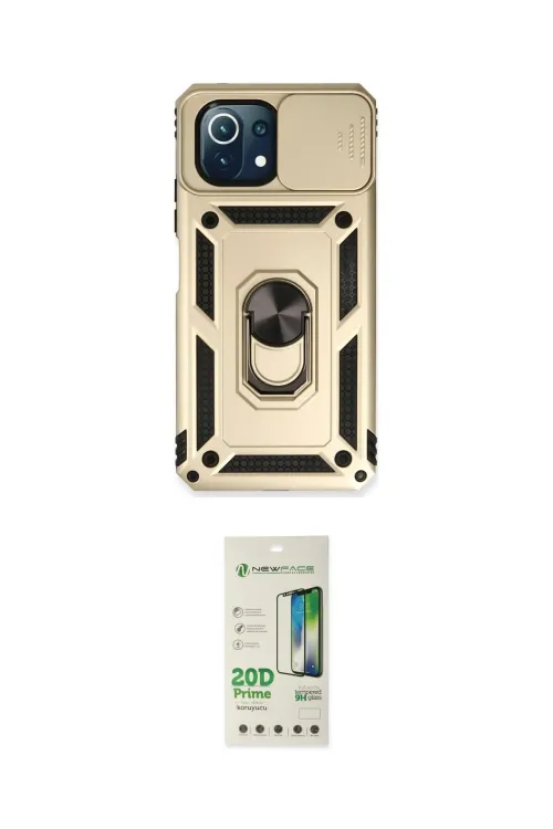 ieg™ Mİ 11 Lite Kılıf Ahenk Klasik - Siyah 20D Premium Cam Ekran Koruyucu