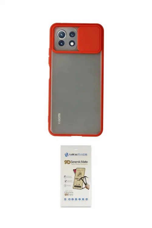 ieg™ Mİ 11 Lite Kılıf Vadi Çizgi - Siyah Mat Seramik Nano Ekran Koruyucu