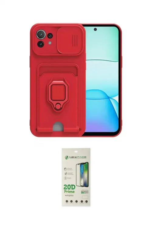 ieg™ Mİ 11 Lite Kılıf Vadi Form Prime - Siyah 20D Premium Cam Ekran Koruyucu