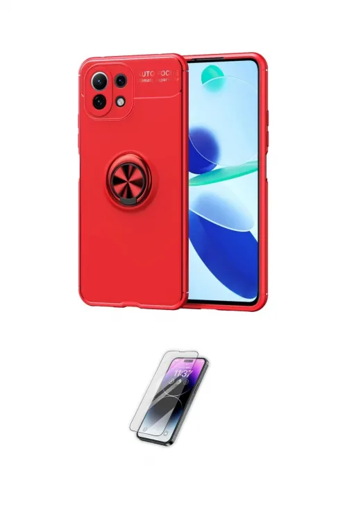 ieg™ Mİ 11 Lite Kılıf Yankı Form Prime - Şeffaf Pasifik Cam Ekran Koruyucu