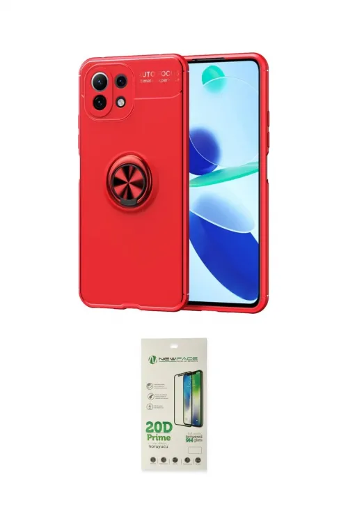 ieg™ Mİ 11 Lite Kılıf Yankı Form Prime - Siyah 20D Premium Cam Ekran Koruyucu