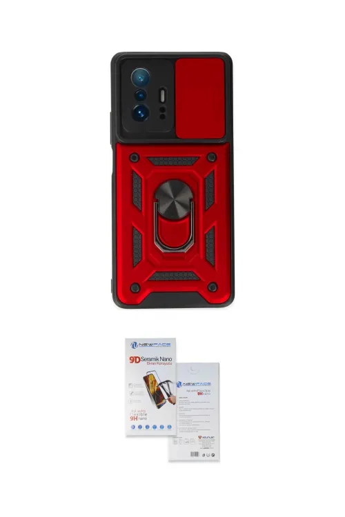 ieg™ Mi 11T Pro Kılıf Ahenk Klasik - Siyah Seramik Nano Ekran Koruyucu