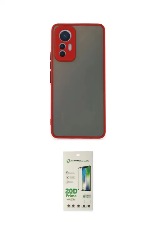 ieg™ Mi 12 Lite Kılıf Ahenk Çizgi Serisi - Siyah 20D Premium Cam Ekran Koruyucu