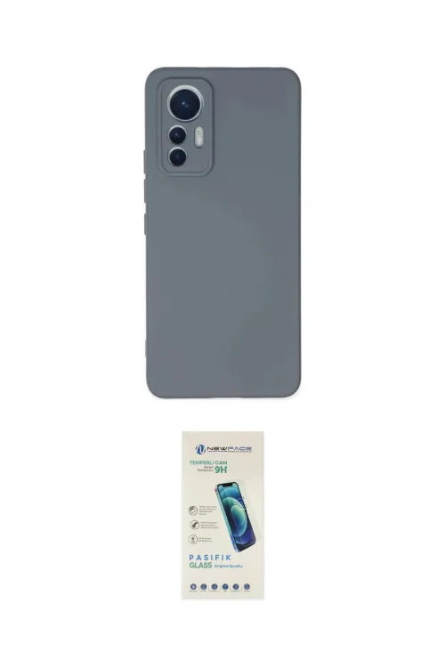 ieg™ Mi 12 Lite Kılıf Ahenk Serisi - Şeffaf Pasifik Cam Ekran Koruyucu