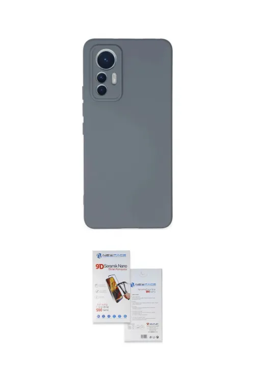 ieg™ Mi 12 Lite Kılıf Ahenk Serisi - Siyah Seramik Nano Ekran Koruyucu