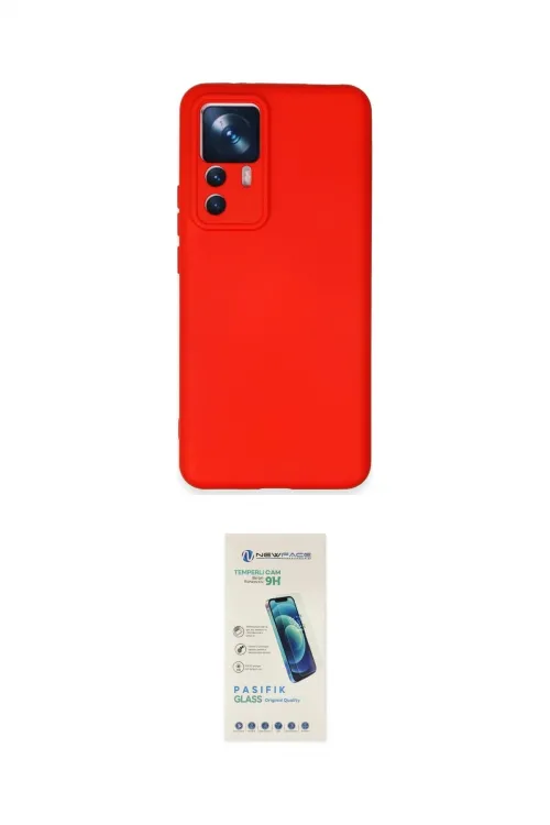 ieg™ Mi 12T Pro Kılıf Ahenk Serisi - Şeffaf Pasifik Cam Ekran Koruyucu