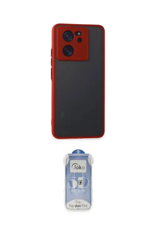 ieg™ Mi 13T Pro Kılıf Ahenk Çizgi Serisi - Siyah Joko Magic 5D Cam