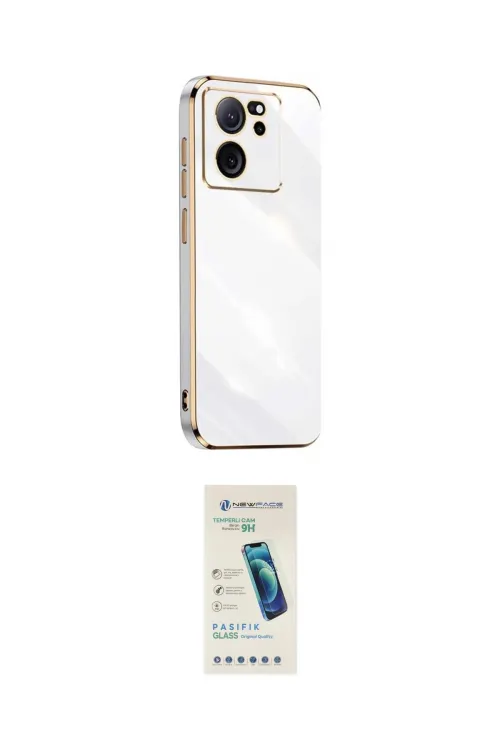 ieg™ Mi 13T Pro Kılıf Yankı Serisi - Şeffaf Pasifik Cam Ekran Koruyucu