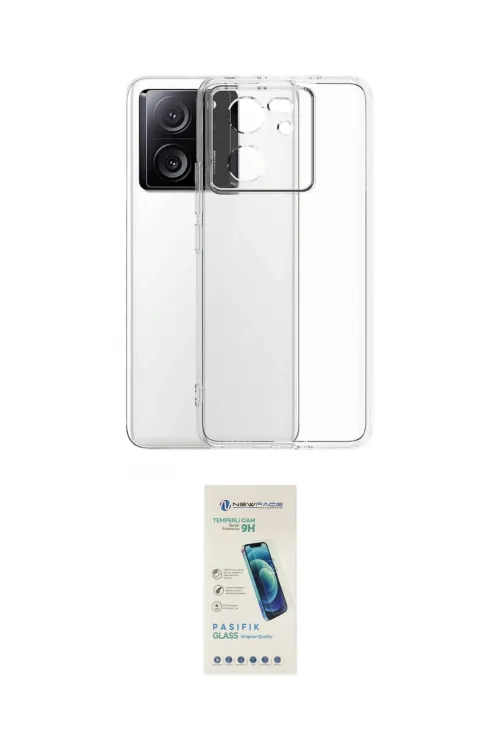 ieg™ Mi 13T Pro Kılıf Zirve Doku - Şeffaf Pasifik Cam Ekran Koruyucu