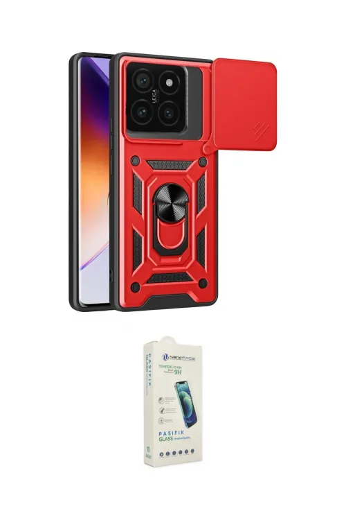 ieg™ Mi 14T Pro Kılıf Ahenk Klasik - Şeffaf Pasifik Cam Ekran Koruyucu