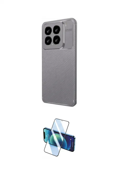 ieg™ Mi 15 Kılıf Eksen Form Prime - Siyah 3D Antistatik Cam Ekran Koruyucu