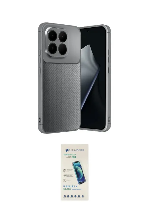 ieg™ Mi 15T Kılıf Eksen Form Prime - Şeffaf Pasifik Cam Ekran Koruyucu