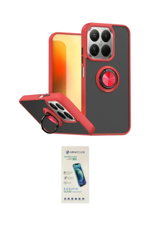 ieg™ Mi 15T Kılıf Yörünge Çizgi - Şeffaf Pasifik Cam Ekran Koruyucu