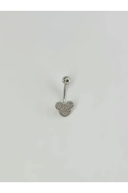 IEG - Mickey Mouse Detaylı Göbek Piercing