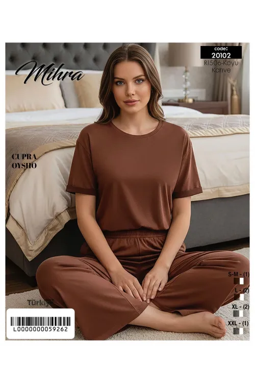 ieg™ Mihra 20102 Kadın Oysho Kısa Kol Pijama Takımı