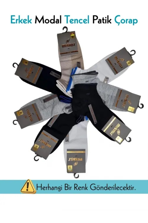 ieg™ Mısırlı 61209 Erkek Modal Tencel Patik Çorap