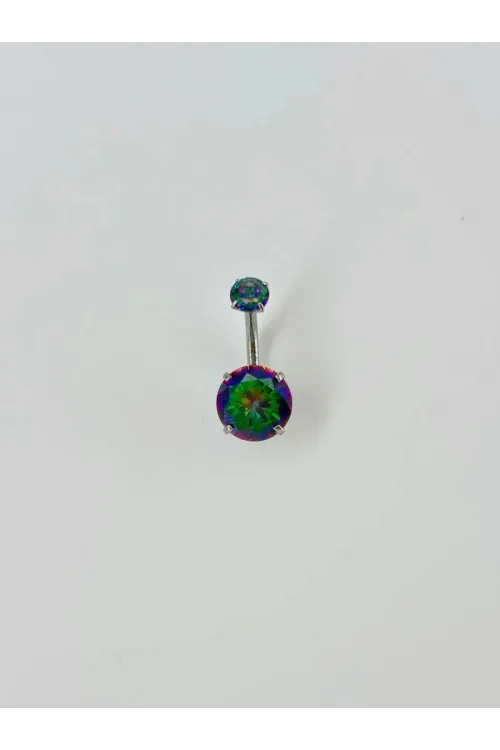 IEG - Mistik Topaz Taşlı Göbek Piercing