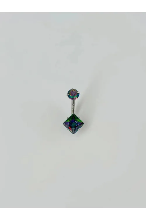 IEG - Mistik Topaz Taşlı Göbek Piercing