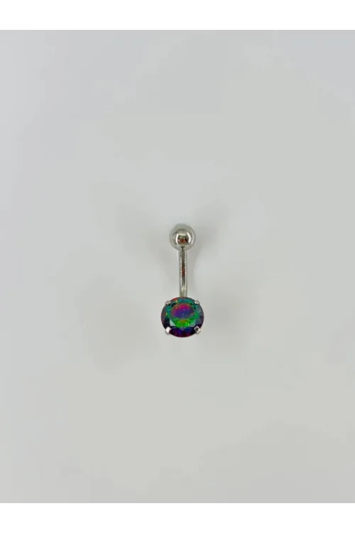 IEG - Mistik Topaz Taşlı Göbek Piercing