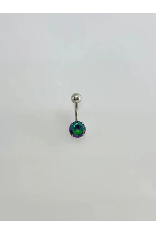 IEG - Mistik Topaz Taşlı Göbek Piercing