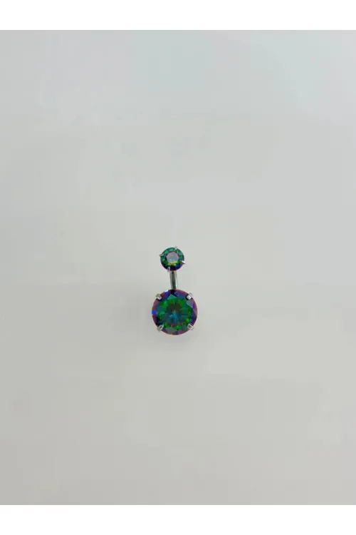 IEG - Mistik Topaz Taşlı Göbek Piercing