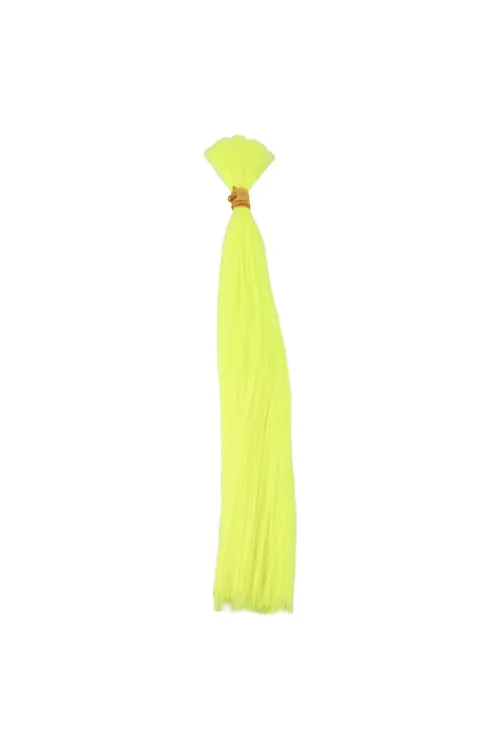 Neon Sarı Renkli Sentetik Boğum Saç - 1Kg