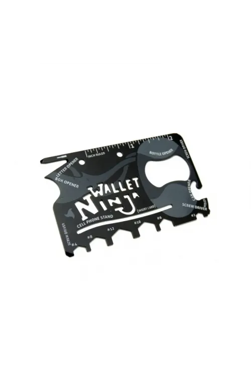 ieg™ Ninja Wallet Survival Acil Durum Kiti / Kartı - 18 in 1