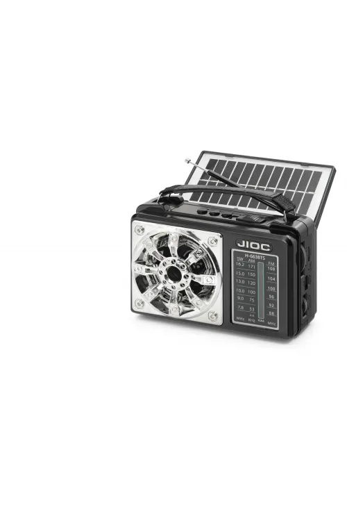 Nostaljik Kamp Ve Outdoor Solar Şarjli Tws Taşinabi̇li̇r Hoparlör H663BTS