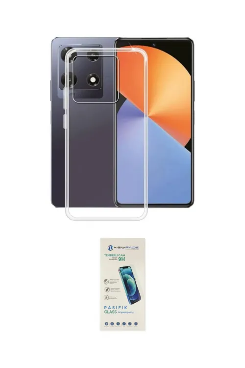 ieg™ Note 30 Pro 4G Kılıf Zirve Doku - Şeffaf Pasifik Cam Ekran Koruyucu