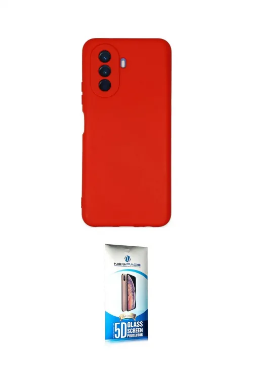 ieg™ Nova Y70 Kılıf Ahenk Serisi - Siyah 5D Eko Cam Ekran Koruyucu