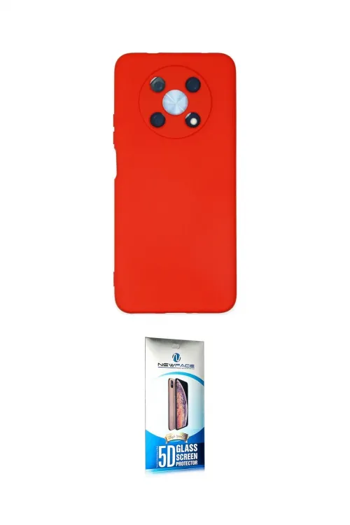 ieg™ Nova Y90 Kılıf Ahenk Serisi - Siyah 5D Eko Cam Ekran Koruyucu