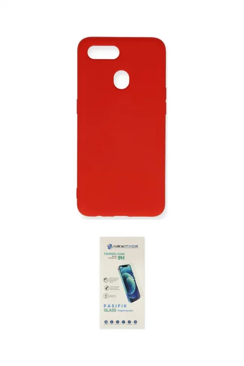 ieg™ Oppo A12 Kılıf Ahenk Serisi - Şeffaf Pasifik Cam Ekran Koruyucu