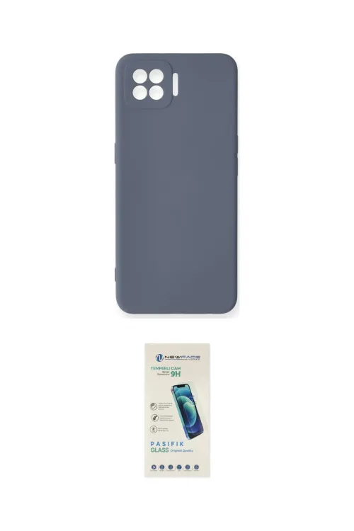 ieg™ Oppo A73 Kılıf Ahenk Serisi - Şeffaf Pasifik Cam Ekran Koruyucu