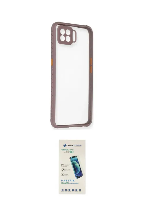 ieg™ Oppo A73 Kılıf Nova Asil Özel Seri - Şeffaf Pasifik Cam Ekran Koruyucu