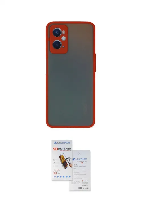 ieg™ Oppo A96 Kılıf Ahenk Çizgi Serisi - Siyah Seramik Nano Ekran Koruyucu
